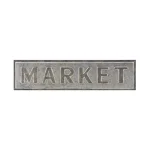 LITTON LANE MARKET Iron Decorative Wall Sign - Rustic Farmhouse Style Decor thumbnail 2