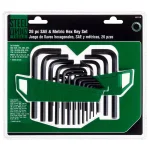 Steel Vision 26-Piece SAE & Metric Hex Key Set, Alloy Steel thumbnail 4