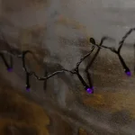 Northlight 5 in. LED Purple Micro Halloween String Lights, 15-Set, Battery Operated thumbnail 3