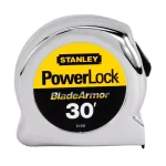 Stanley PowerLock 30 ft. x 1 in. Tape Measure with Blade Armor Coating and Tru-Zero End Hook thumbnail 1