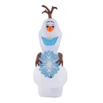 Disney Frozen Olaf 4 ft. Inflatable Holiday Decoration with Snowflake Scarf thumbnail 1
