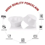 MALACASA 3.5 in. White Ceramic Ramekins Set, 12-Piece Souffle Dishes for Baking and Serving thumbnail 6