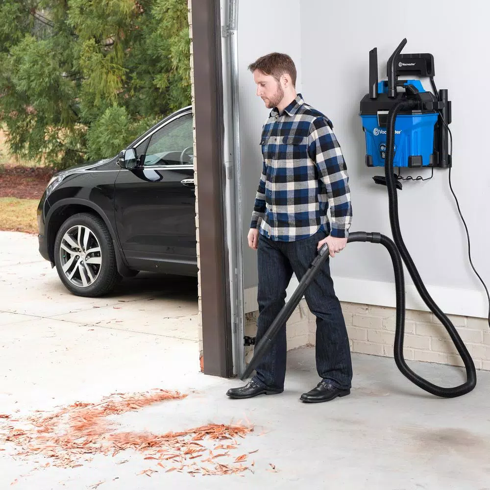 Vacmaster 5 Gal. Wall Mount Wet/Dry Vacuum, 5 Peak HP, 2-Stage Motor
