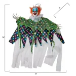 Worth Imports 36 in. Hanging Light Up Clown Halloween Decor with Flashing Eyes and Bendable Arms thumbnail 2