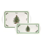 Spode Christmas Tree 15.1 in. Melamine Sandwich Serving Tray thumbnail 2