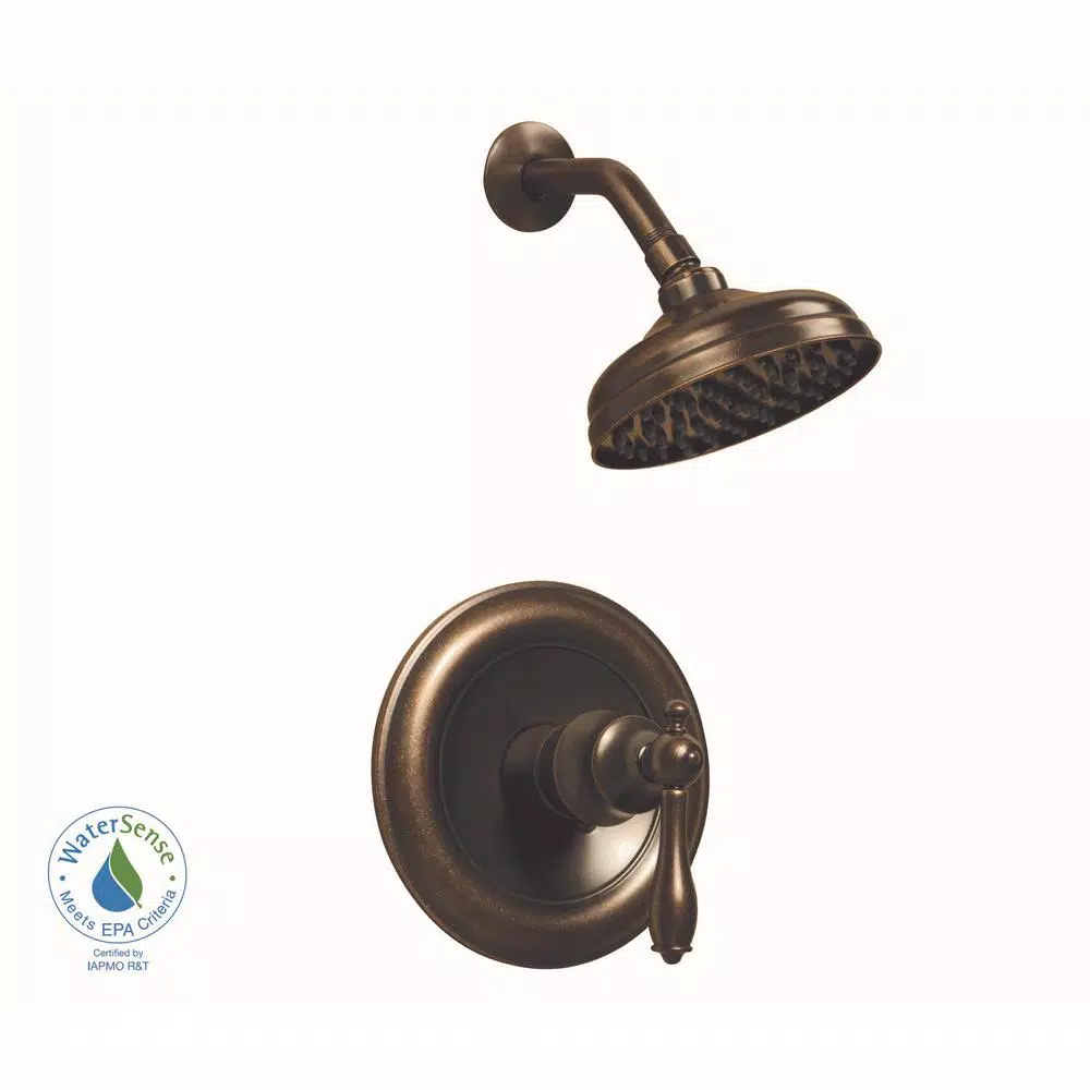 Glacier Bay Estates Single-Handle 1-Spray Shower Faucet in Heritage Bronze (Valve Included)