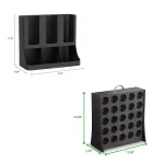 Mind Reader Black Coffee Condiment Organizer with K-Cup Storage, Compact Coffee Station for Home or Office thumbnail 7