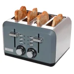 Haden Perth 1500W 4-Slice Wide Slot Toaster, Slate Grey thumbnail 5