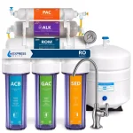 Express Water 10-Stage Reverse Osmosis Alkaline Water Filtration System with Faucet and Tank, 100 GPD thumbnail 1
