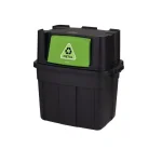 Rubbermaid 18 Gal. Stackable Indoor Recycling Bin with Lid thumbnail 1