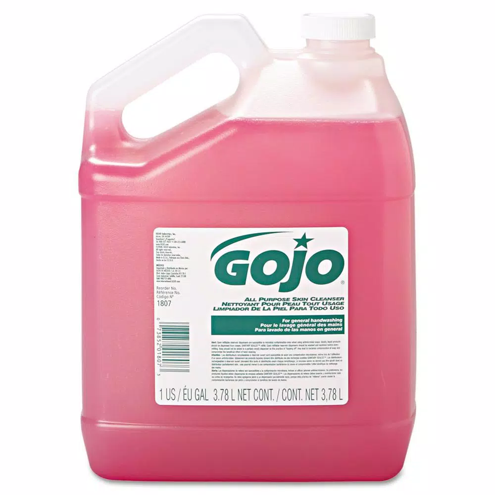 GoJo Bulk Pour 1 Gallon Floral All-Purpose Pink Lotion Soap (4/Carton)