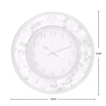 FirsTime and Co. Pearl Mosaic Wall Clock - Coastal Shell Design, 10.25 in. thumbnail 4