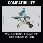 Makita 12 in. 15 Amp Dual-Bevel Sliding Compound Miter Saw with Laser & AF601 16-Gauge Finish Nailer Bundle thumbnail 10