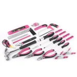 Apollo 71-Piece Pink Home Tool Kit with Sturdy Carrying Case thumbnail 2