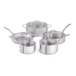 Calphalon 10-Piece Tri-Ply Stainless Steel Cookware Set with Lids thumbnail 1
