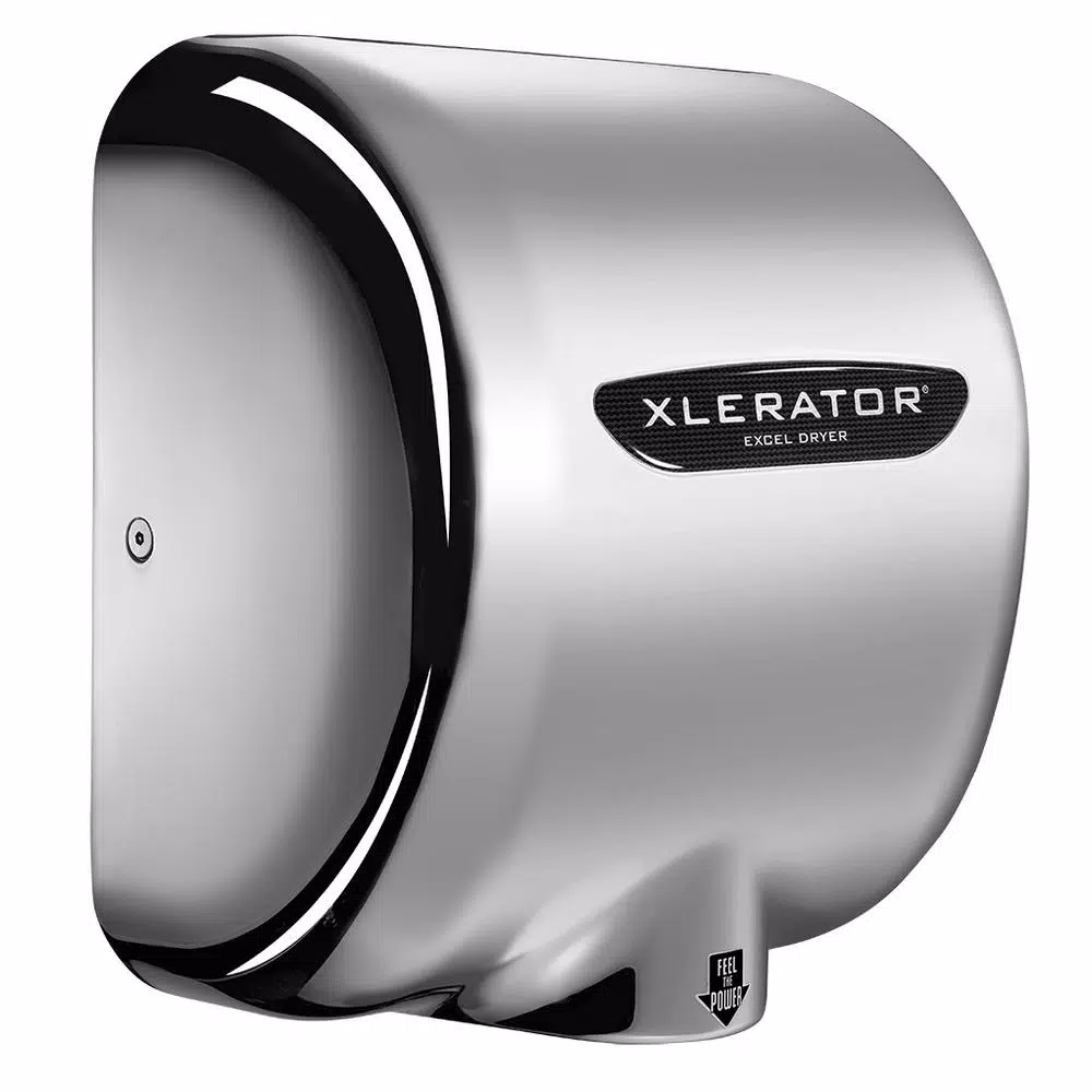 XLERATOR Excel Dryer XLERATOR High Speed Electric Hand Dryer, Chrome Plated Zinc, 110-120V
