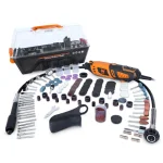 WEN 1.3 Amp Variable Speed Rotary Tool Kit with 190-Piece Accessory Set, Flex Shaft, and Carrying Case thumbnail 1
