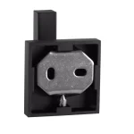 Nameeks Modern Hotel Collection Wall Mounted Brass Robe/Towel Hook - Black thumbnail 4