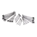 Husky 20-Piece SAE/Metric Combination Ratcheting Wrench Set thumbnail 1