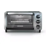 BLACK+DECKER 4-Slice Stainless Steel Convection Toaster Oven with EvenToast Technology thumbnail 1