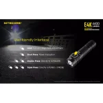 NITECORE E4K Tactical EDC Flashlight, 4400 Lumens, USB-C Rechargeable, Waterproof & Impact Resistant thumbnail 5