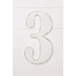 Jeff McWilliams Designs 18 in. Oversized Unfinished Wood Number 3 - Industrial Style Wall Decor thumbnail 2