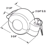 Prime-Line Diecast Door Knob Lock-Out Device, Gray Painted, Keyed Alike thumbnail 3