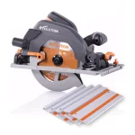 Evolution Power Tools 15 Amp 7-1/4 in. Corded Circular Track Saw Kit with 40 in. Track and Multi-Material Blade thumbnail 1