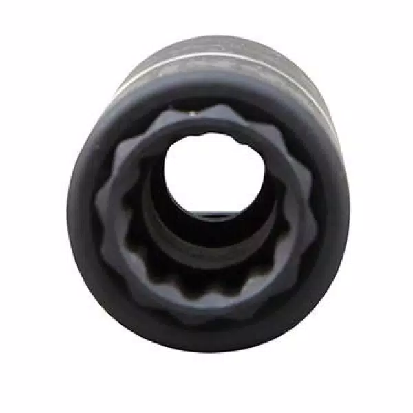 Klein Tools 1/2 in. Drive 2-in-1 Deep Impact Socket, 12-Point, 3/4 in. and 9/16 in. Dual Hex Sizes