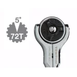 TEKTON 1/4 in. Drive 5 in. Swivel Head Ratchet, 72-Tooth thumbnail 9