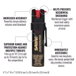 SABRE 3-in-1 Compact Pepper Spray with Clip - 10 ft Range Stream Delivery thumbnail 2