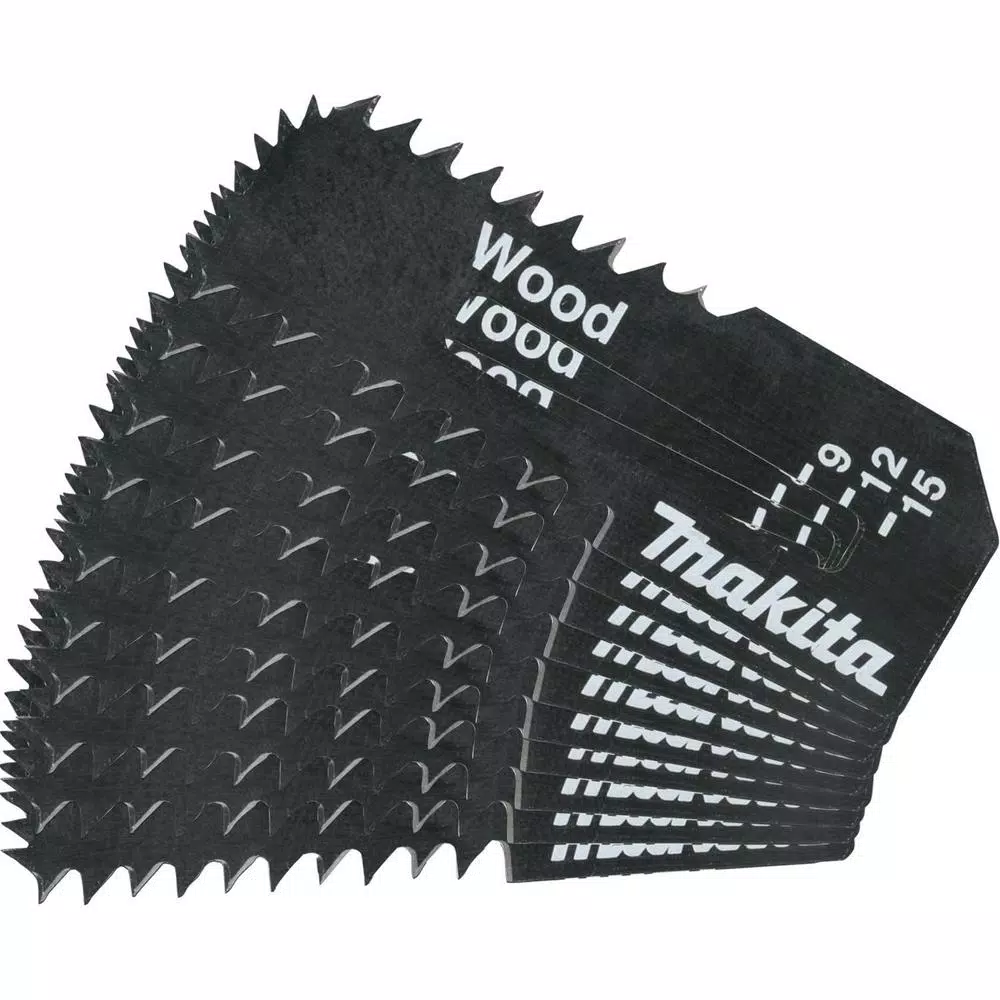 Makita Cut-Out Saw Blades for Wood, High Carbon Steel, 10-Pack