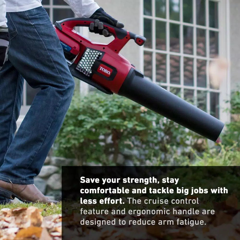 Toro 60V Max Flex-Force Brushless Cordless Handheld Leaf Blower, 605 CFM, 115 MPH - Tool Only