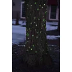 Northlight 2 ft. x 8 ft. Green LED Net Style Christmas Tree Trunk Wrap Lights with Brown Wire thumbnail 2