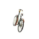 LITTON LANE 10 x 16 in. Vintage Rustic Iron Bicycle Frame Analog Clock thumbnail 2