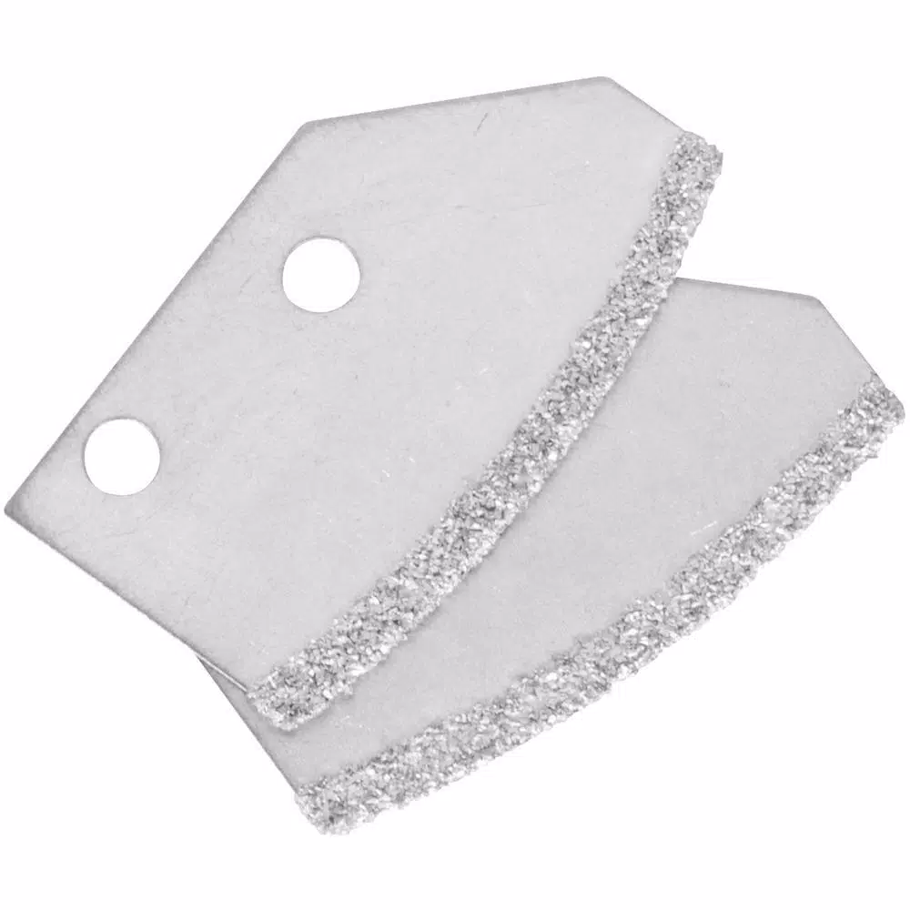QEP Professional Handheld Grout Saw with 2 Carbide Blades and Blade Storage