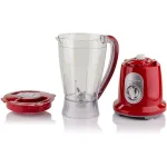 Ovente 400W Professional Blender, 50 oz 2-Speed Jar Blender with Pulse, Stainless Steel Blades, Red thumbnail 3