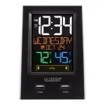 La Crosse Technology Digital Desktop Alarm Clock with Dual USB Charging Ports, Nap Timer, and Temperature/Humidity Display thumbnail 1