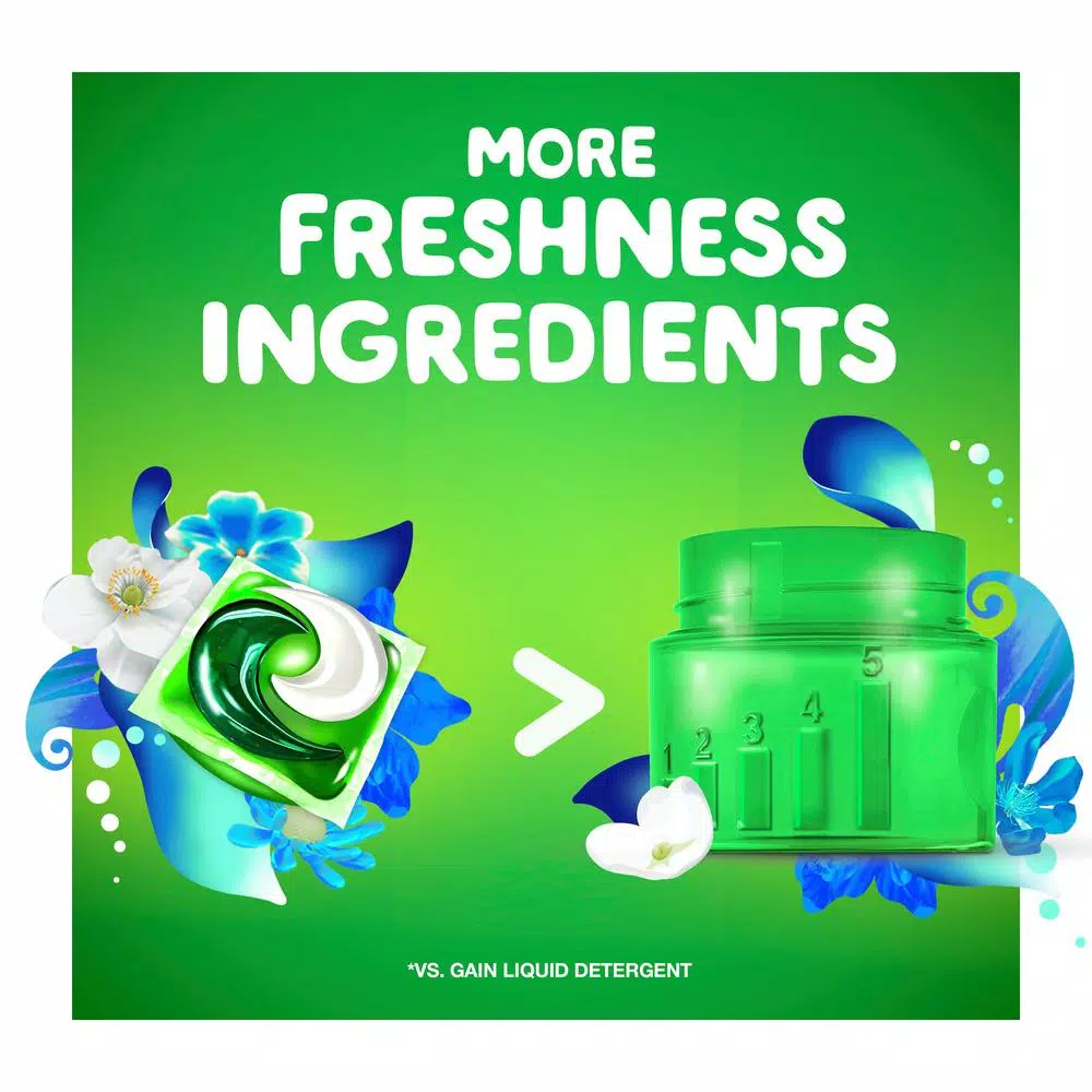 Gain Flings Blissful Breeze Laundry Detergent Pods, 16-Count