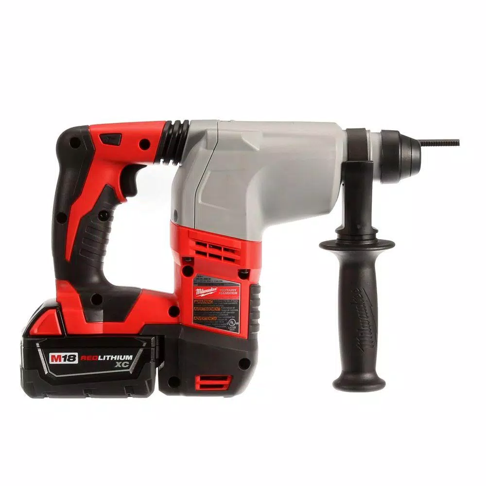 Milwaukee M18 18V SDS-Plus Cordless Rotary Hammer Kit with (2) 3.0Ah Batteries, Charger, and Hard Case