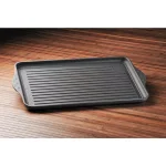 Swiss Diamond 17 in. Cast Aluminum Nonstick Double Burner Grill Pan, Gray thumbnail 3