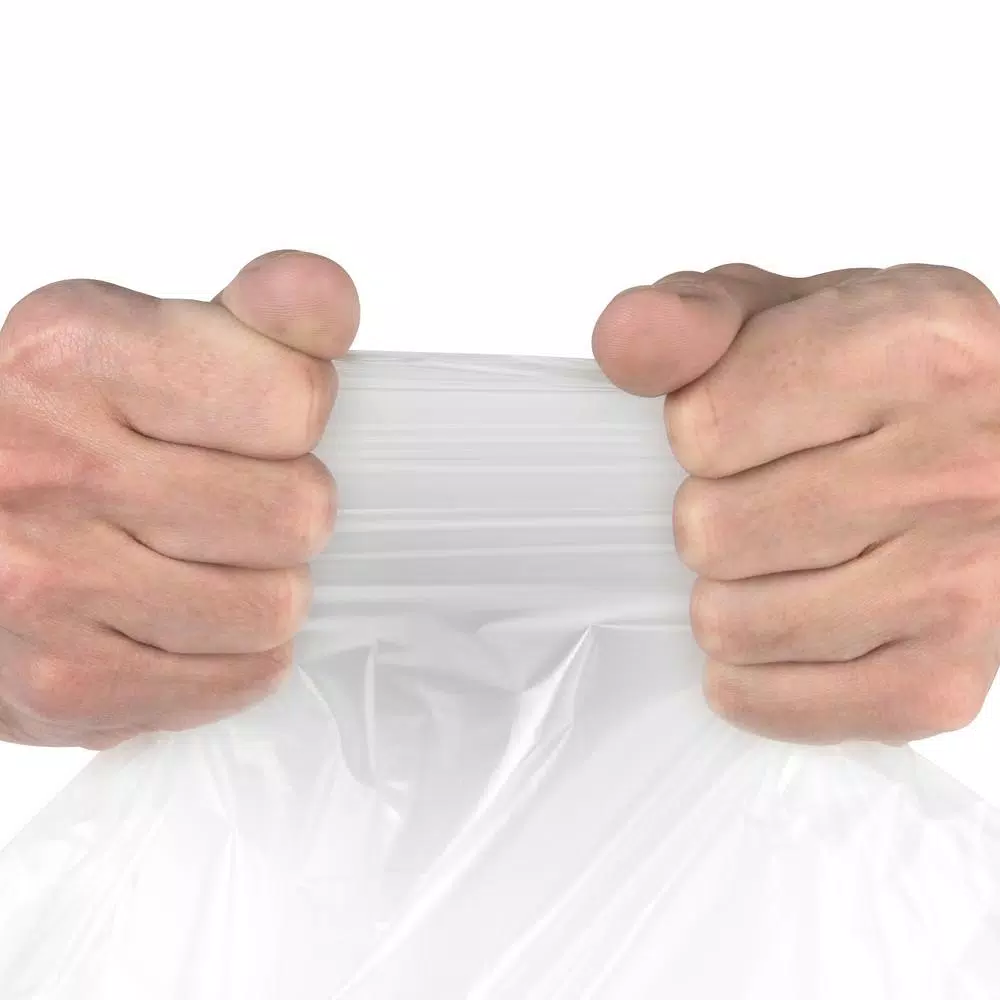 Aluf Plastics 55 Gallon Heavy-Duty Clear Recycling Bags, 1.5 Mil, 100-Count