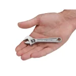 TEKTON 4 in. Adjustable Wrench, Carbon Steel with Satin Chrome Finish thumbnail 7