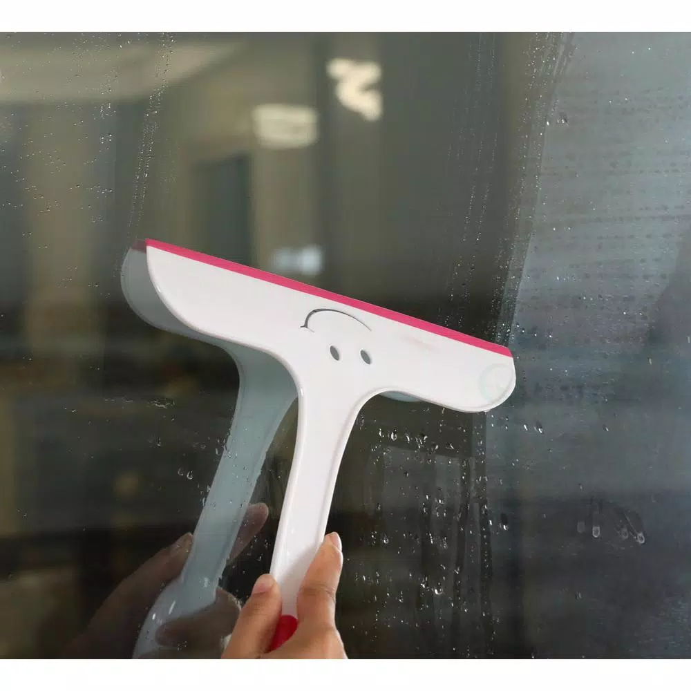 Basicwise Set of 3 Silicone Squeegees for Windows, Showers, and Mirrors