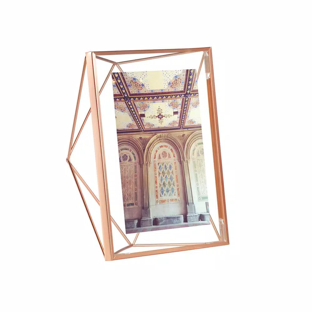 Umbra Prisma 5 x 7 in. Copper Metal Floating Photo Frame