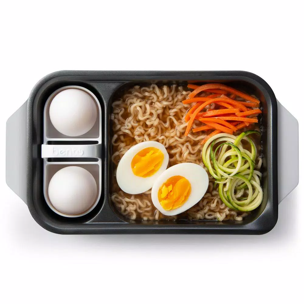 Presto Electric Bento Box Steamer & Ramen Noodle Cooker, 1.75 Cup, White