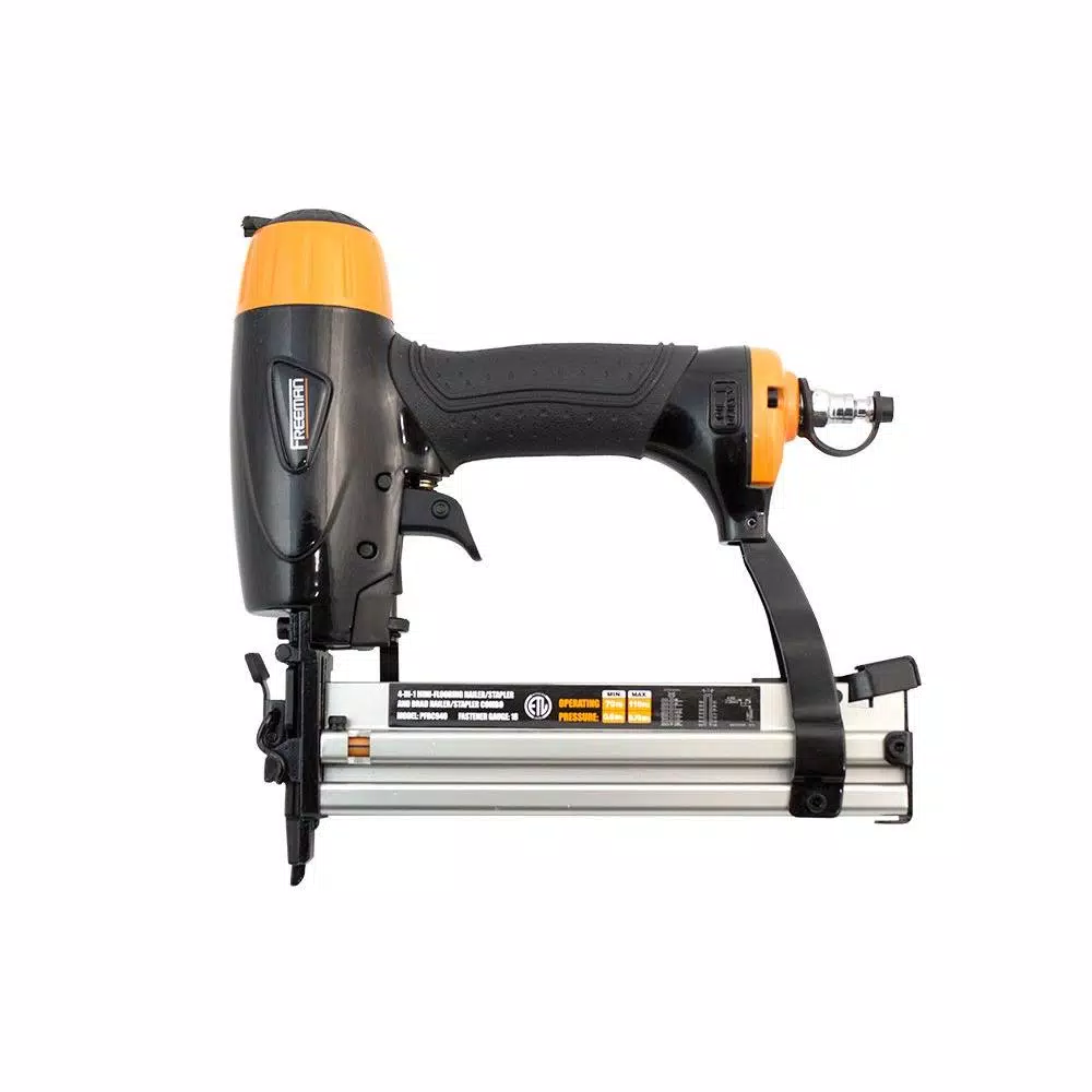 Freeman Professional Pneumatic Flooring Nailer Kit with Fasteners, 2-Piece 18-Gauge Set