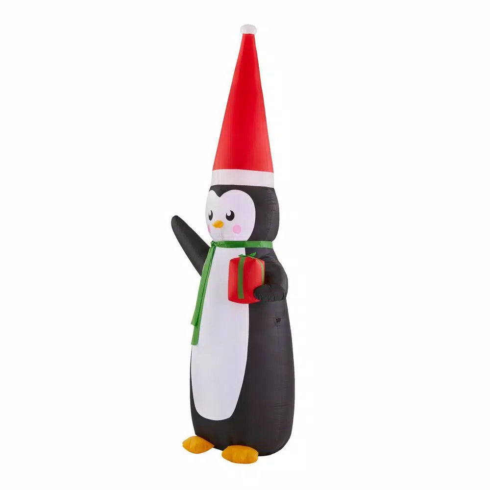 Home Accents Holiday Airblown 11 ft. Giant LED Inflatable Penguin Christmas Yard Decoration