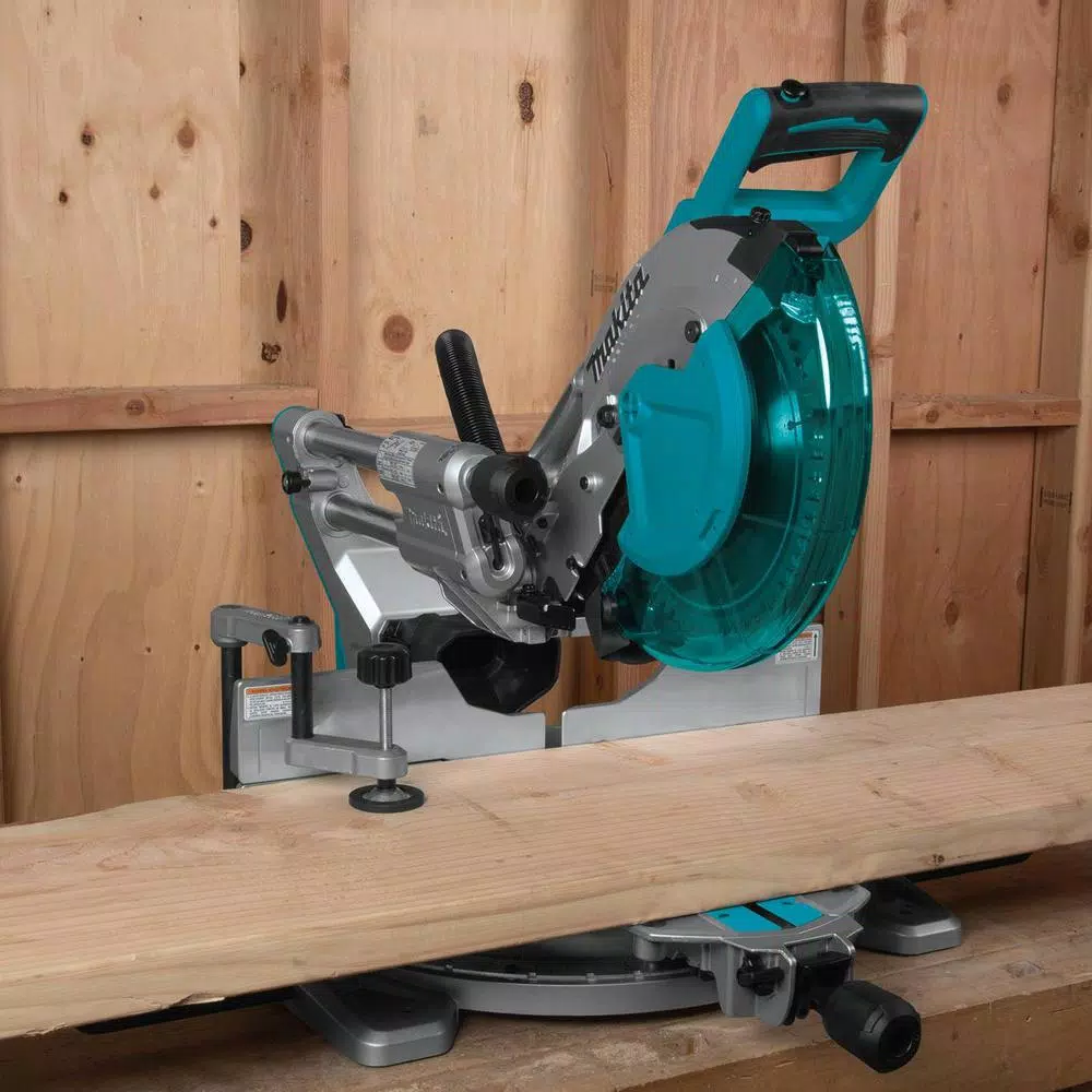 Makita 10 in. Dual Bevel Sliding Compound Miter Saw with Laser & Bonus 16-Gauge Finish Nailer
