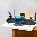 POWERTEC Mini Trim Router Table Set with Acrylic Base and Removable Fence thumbnail 2